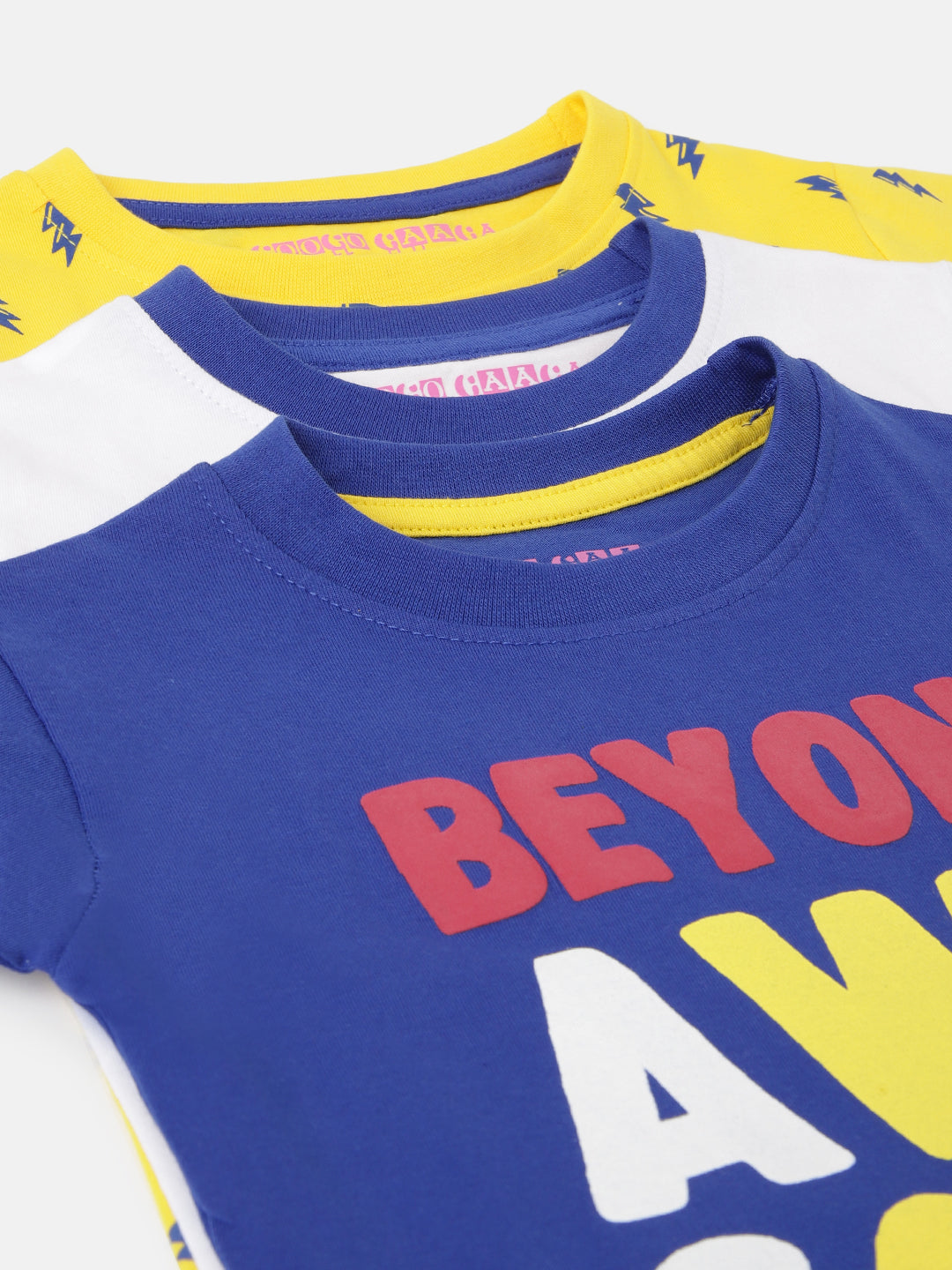 Boy's 3-Pack Awesome Print Cotton T-Shirts