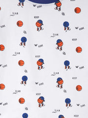 Boy's 5-Pack Basketball Print Cotton T-Shirts