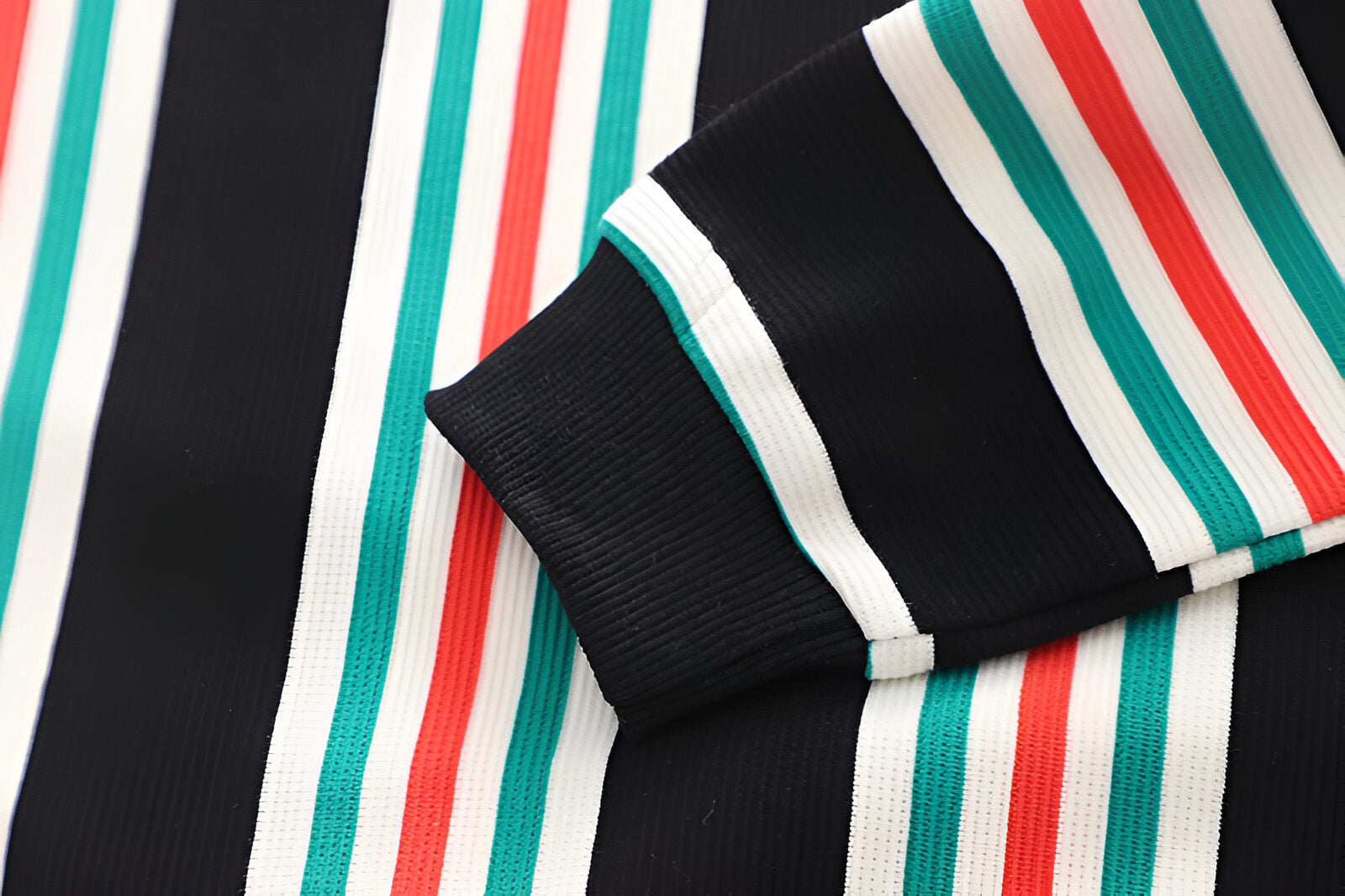 Boy's Black Striped Sweatshirt & Pants Set