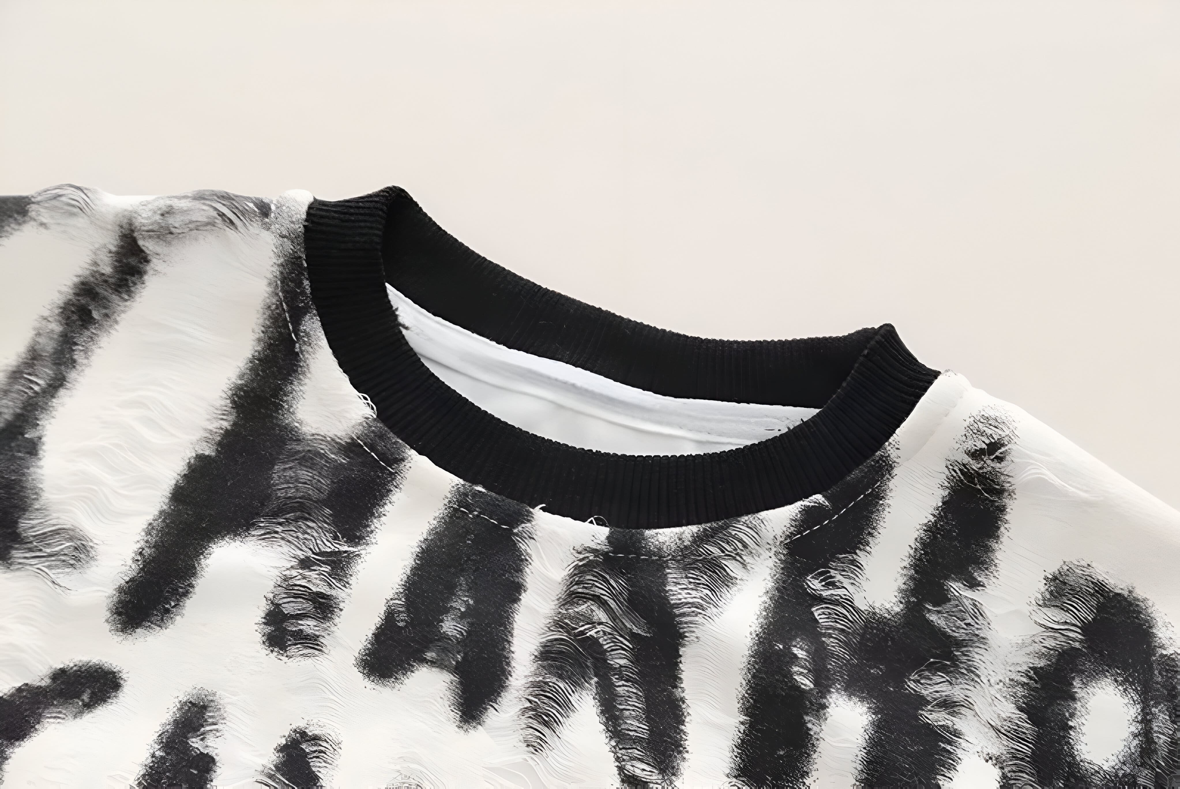 Boy's Black Text Print Sweatshirt & Pants Set