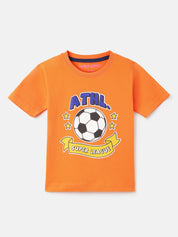 Boy's 5-Pack Basketball Print Cotton T-Shirts