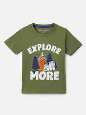 Boy's 5-Pack Mountain Print Cotton T-Shirts