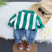 Boys Cotton Winter Wear Pack of 2 Outfits - Green Day food & New Yellow Print