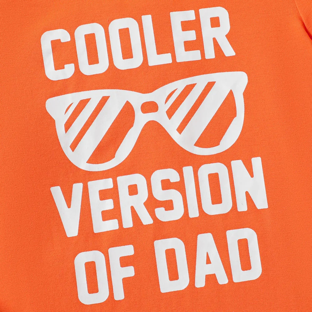 Boy's 2-Pack Orange & Black Print T-Shirts