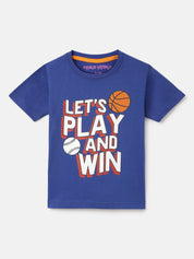 Boy's 5-Pack Basketball Print Cotton T-Shirts
