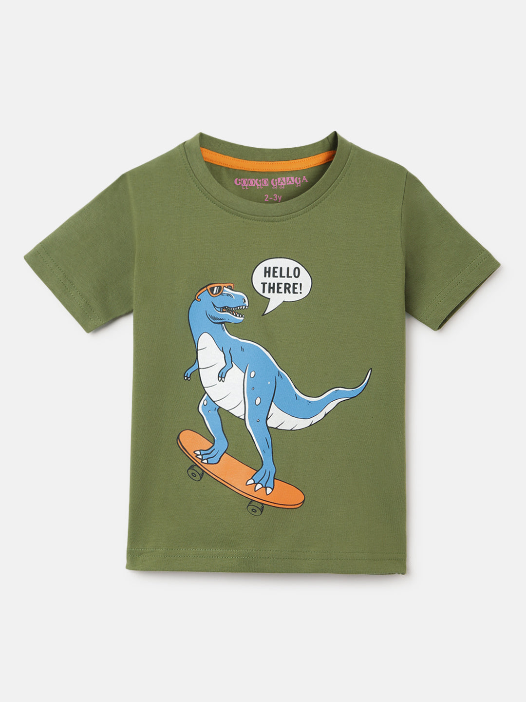 Boy's 5-Pack Dino Print Cotton T-Shirts