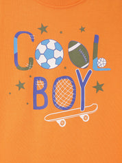 Boy's 5-Pack Dino Print Cotton T-Shirts