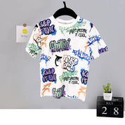Boy's Fun Print Half-Sleeve T-Shirt