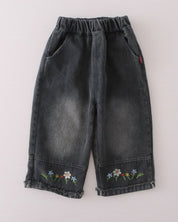 Girl's Purple Half Sweater Cherry Set