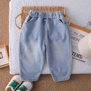 Boys Lavender Hoodie With Denim Pant