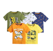Boy's 5-Pack Skate Print Cotton T-Shirts