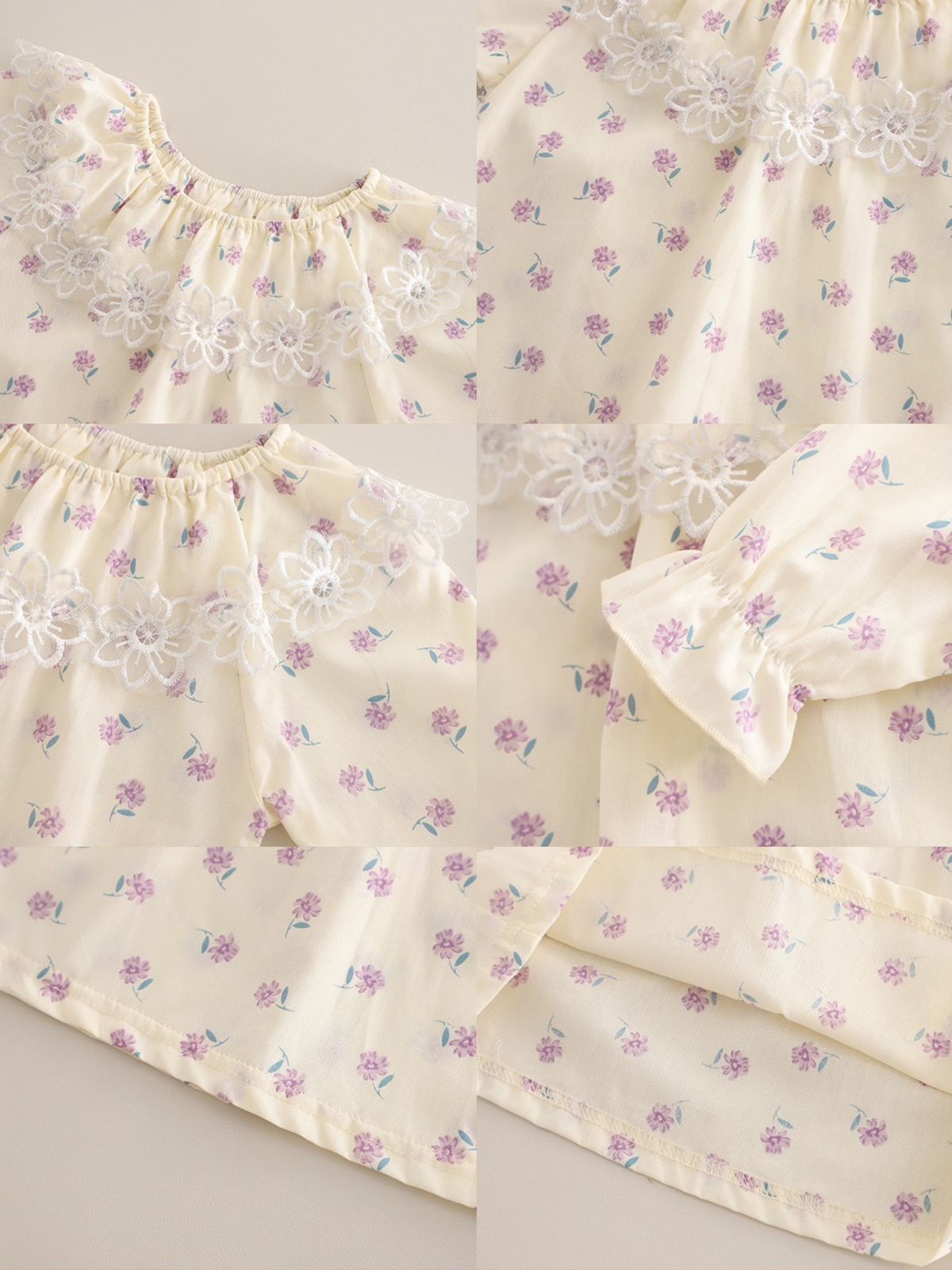 Girls Lavender Kitty Jacket with Denim Pant