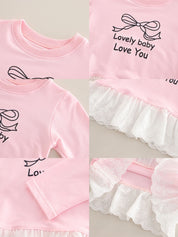 Girls Denim Jacket With Pink SweaSweatshirt And Pant