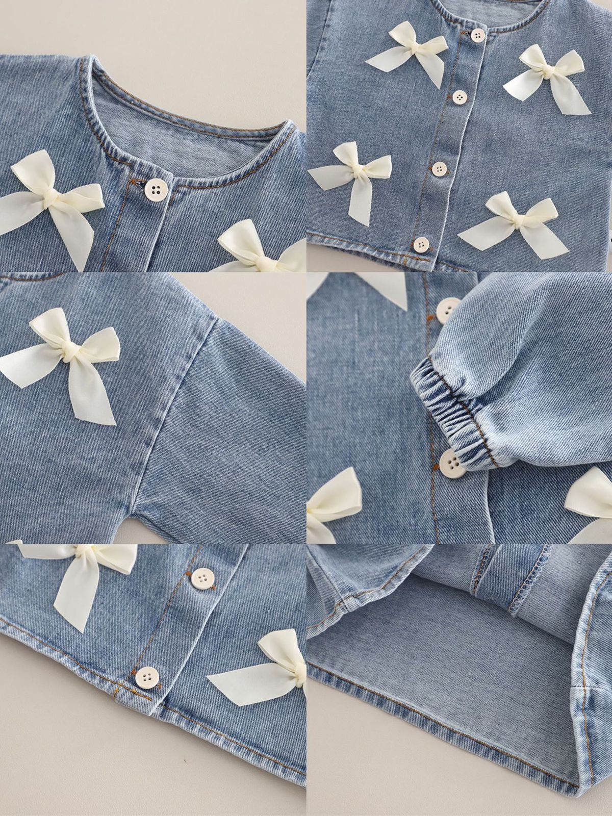 Girls Denim Jacket With Pink SweaSweatshirt And Pant