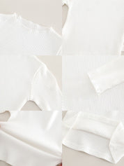 Girls White jacket With White Flower and Pant