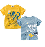 Boy's 2-Pack Print Cotton T-Shirts
