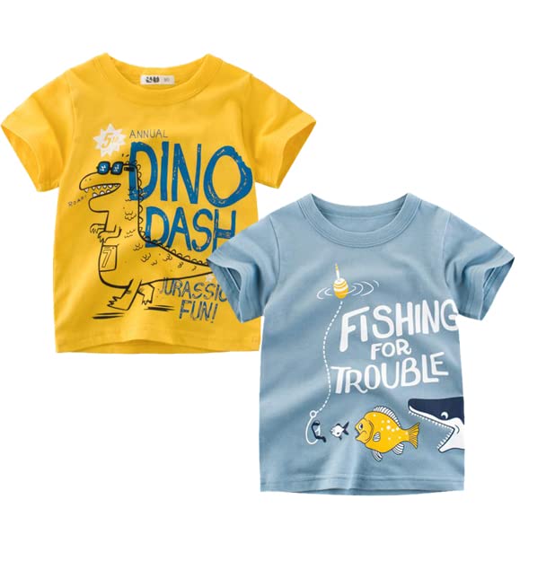 Boy's 2-Pack Print Cotton T-Shirts