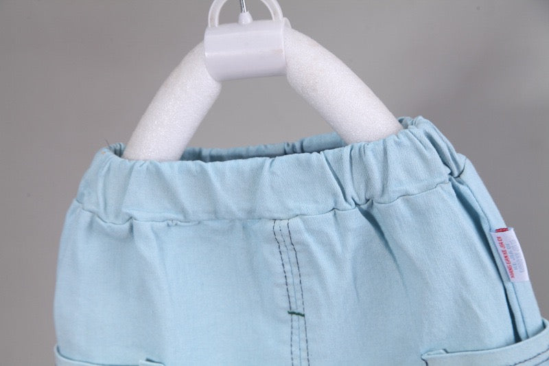 Boy's Multicolor Teddy Print T-Shirt & Shorts Set