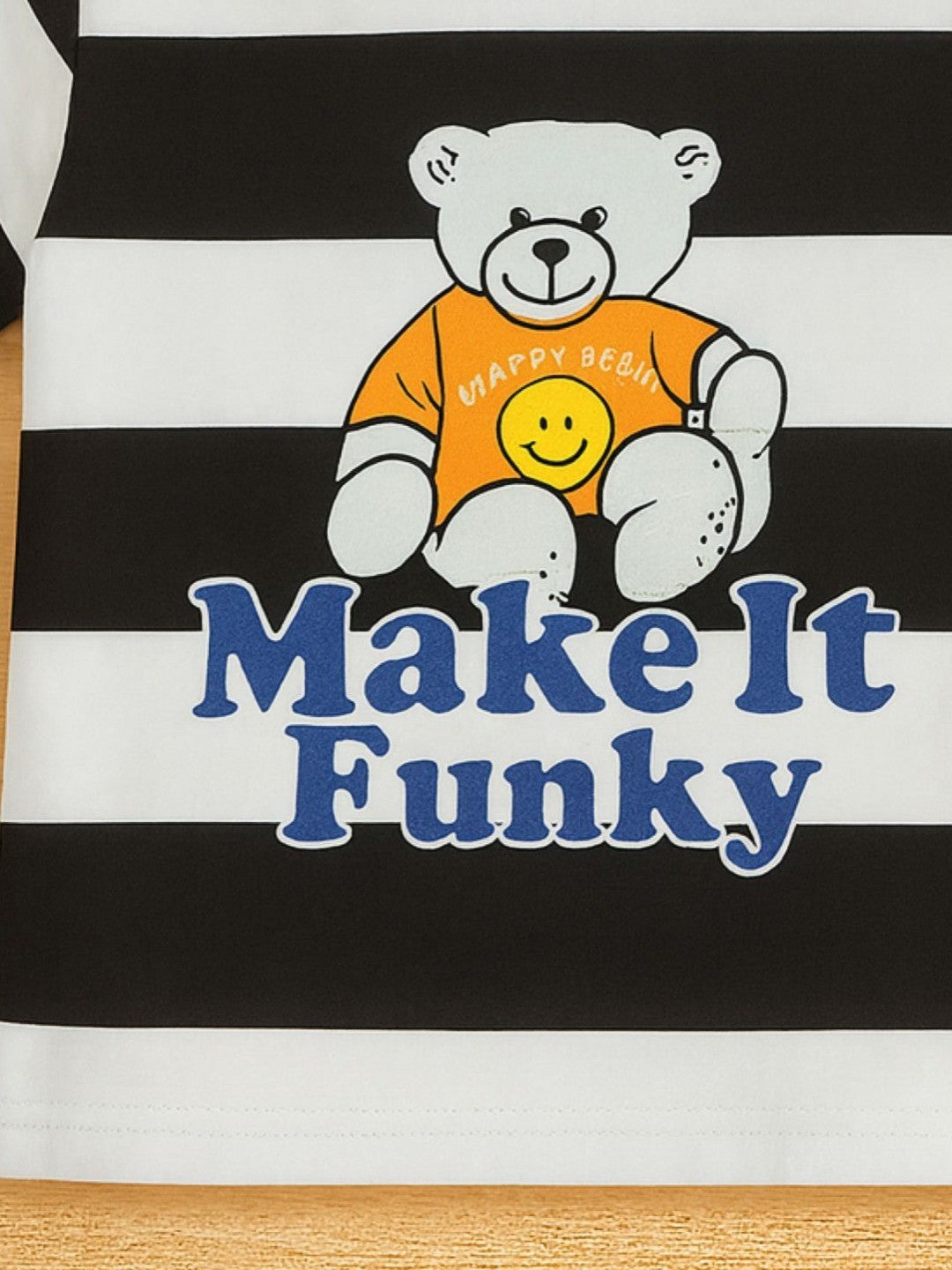 Boys Striped Round Neck T-shirt