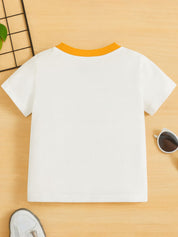 Boys Graphic Printed Cotton Round Neck T-shirt