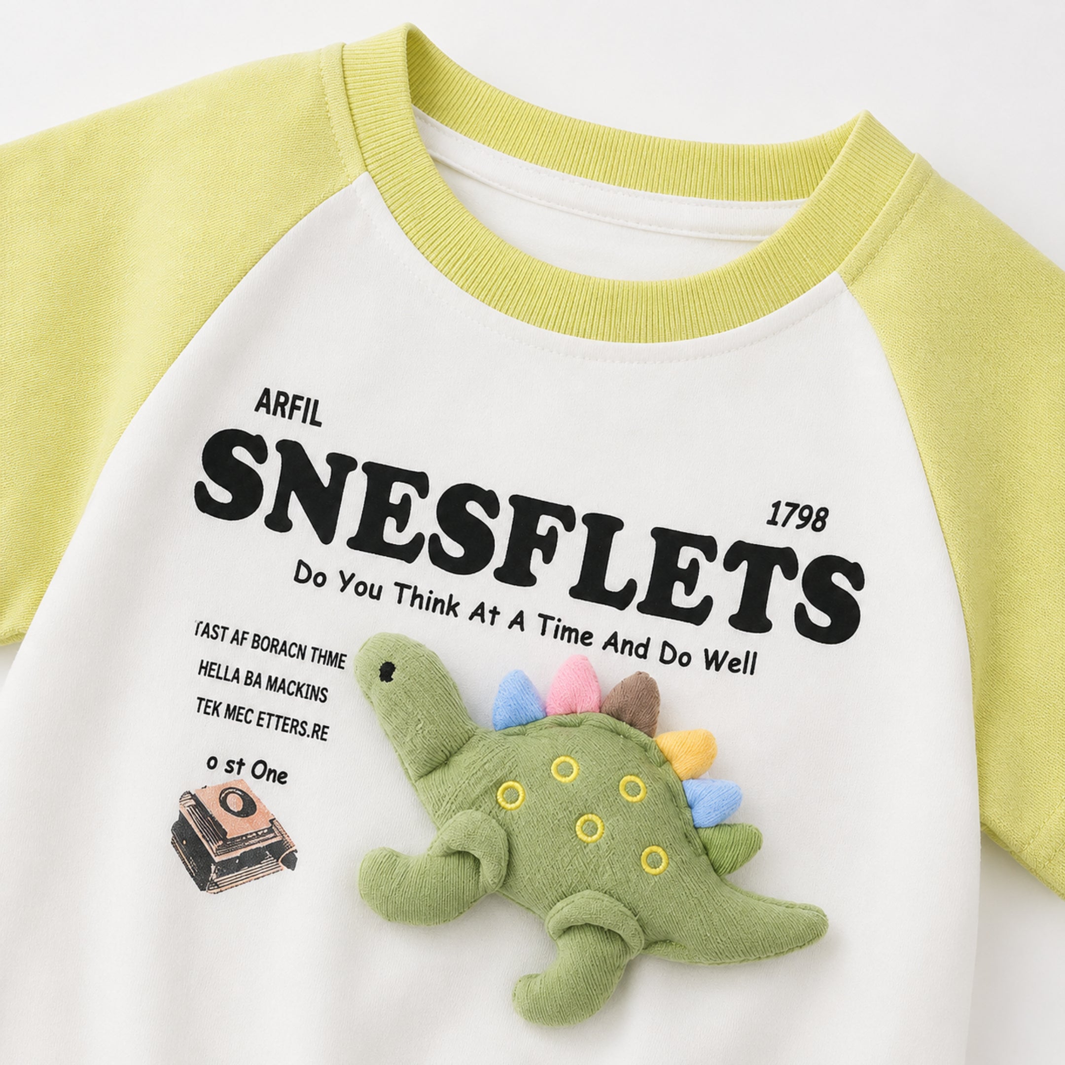 Googo Gaaga Boys Cotton Dino & Text Printed T-Shirt & Shorts Set pack of 2 - Red & Green