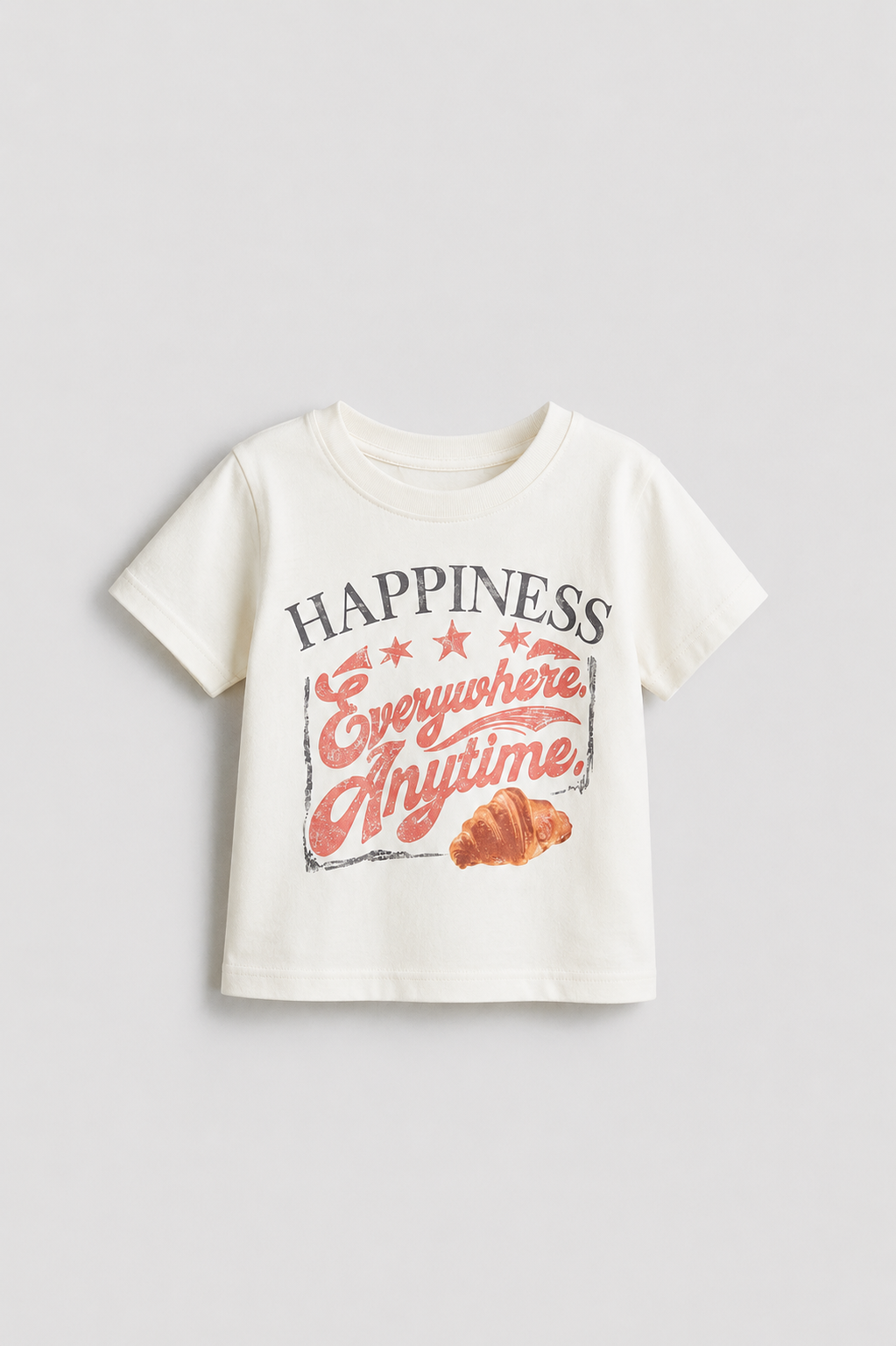 Googo Gaaga Boys Cotton Happiness Printed T-Shirt - White