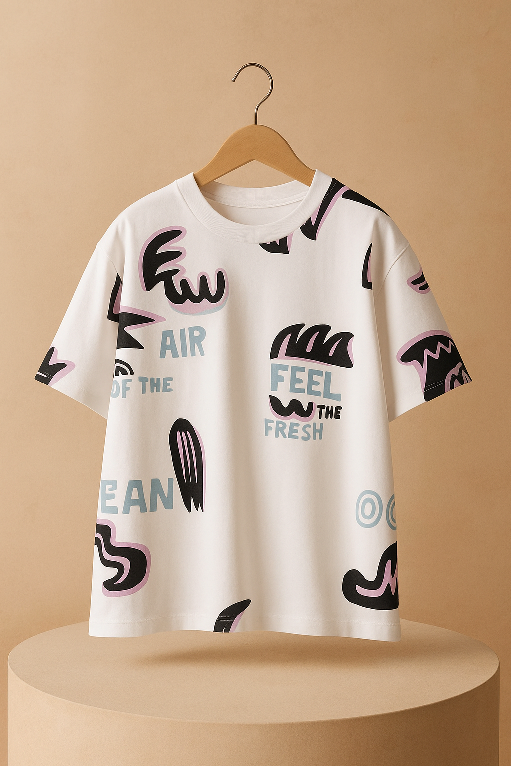 Googo Gaaga Boys Text Print T-shirt in White