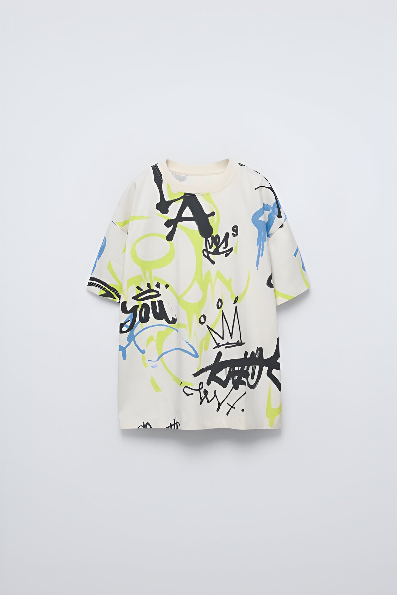 Googo Gaaga Boys Graffiti Print T-shirt in White