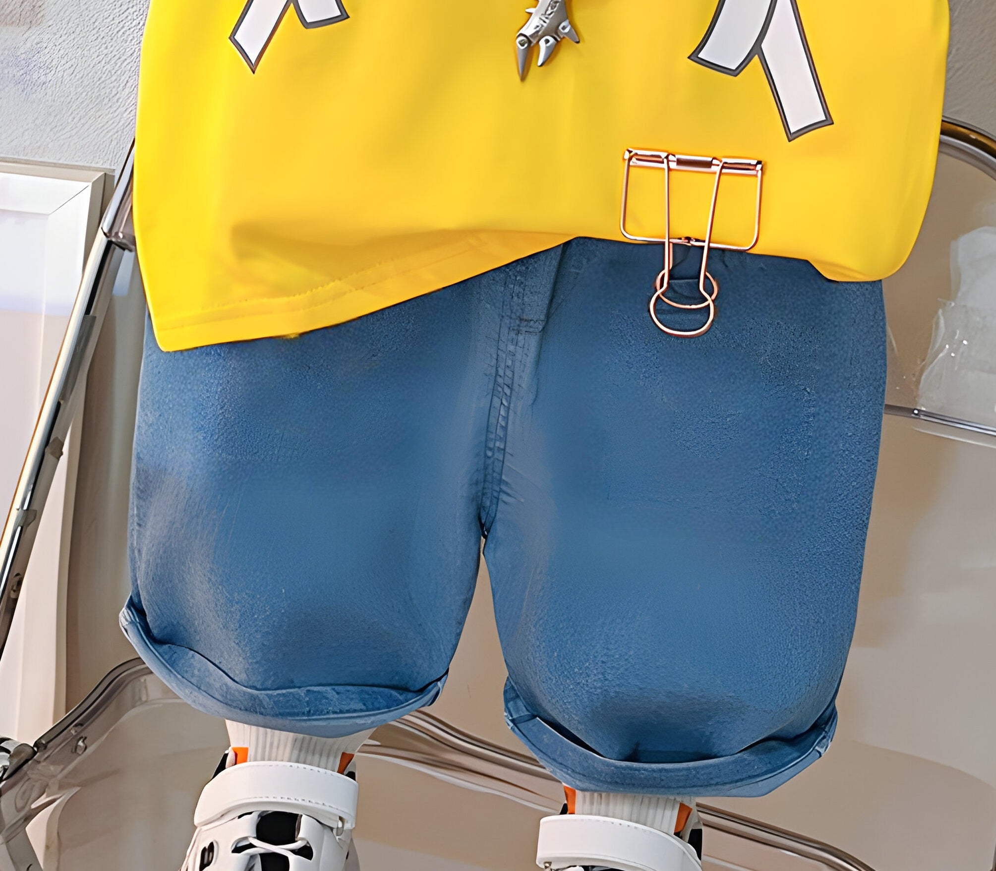 Happy back pack yellow Shirt & shorts