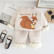 BUY 1 GET 1 FREE Boy's Cotton Fleece Sweatshirt and Joggers Set + Free Light Winter Sweatshirt and Jogger Set