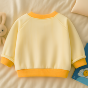 Boy's Cotton Knit Light Winter Full Sleeves Text Print Sweatshirt - Yellow