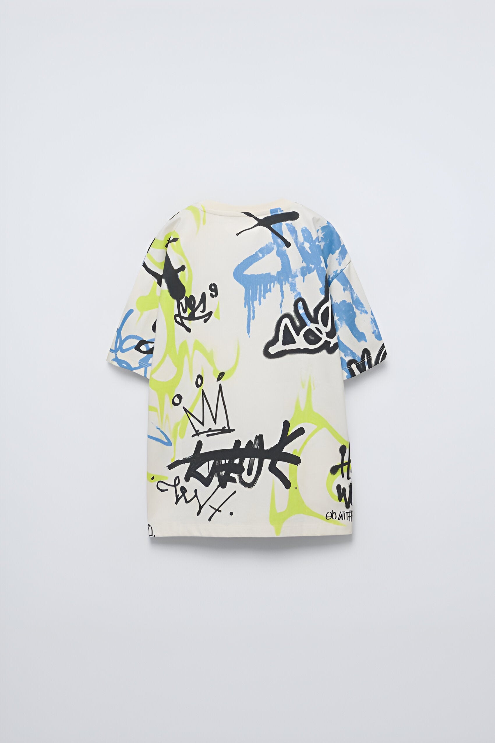 Googo Gaaga Boys Graffiti Print T-shirt in White
