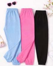 Girl's 3-Pack Pink, Blue and Black Unicorn Joggers