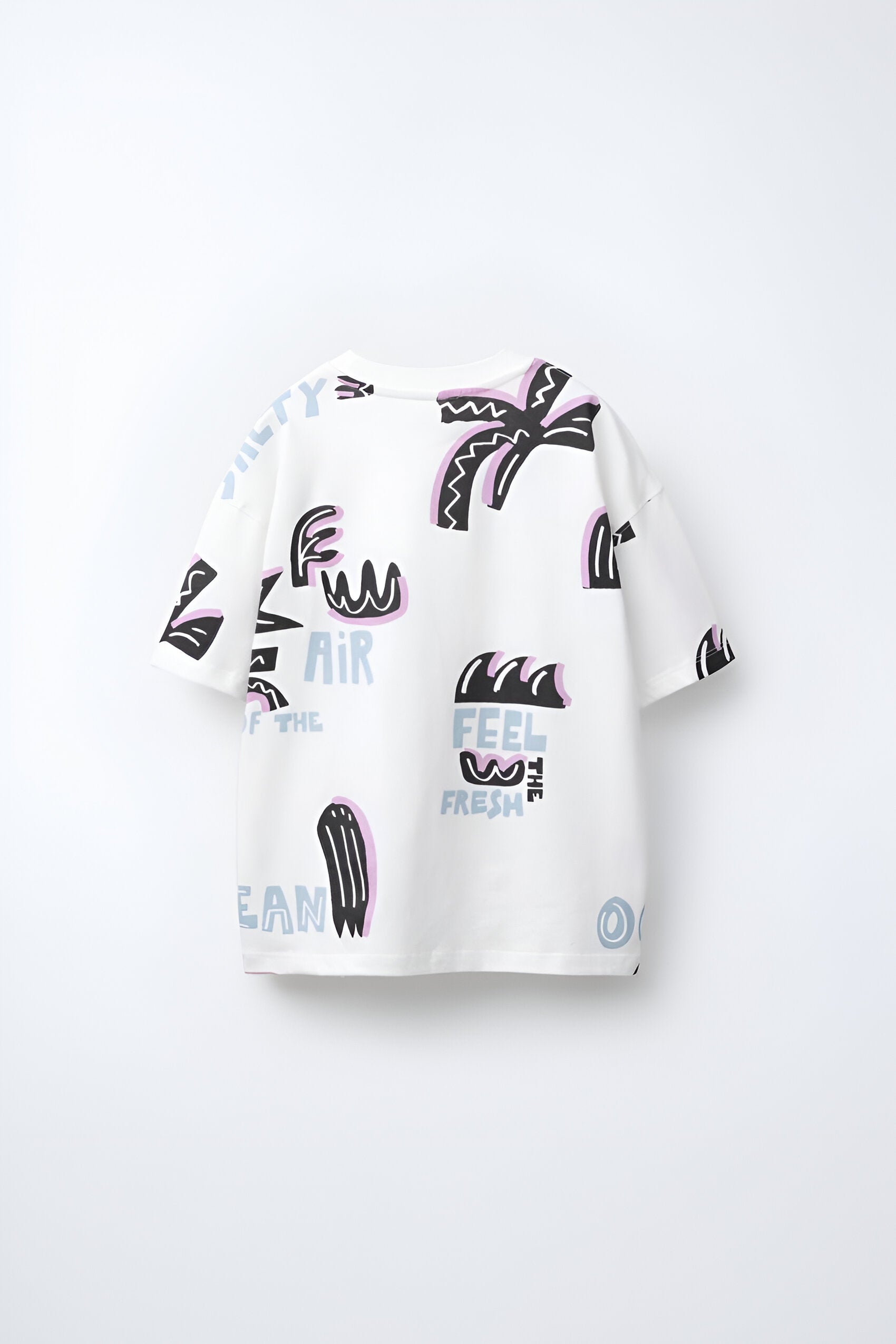Googo Gaaga Boys Text Print T-shirt in White