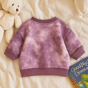 Boy's Cotton Knit Light Winter Full Sleeves Text Print Sweatshirt - Purple