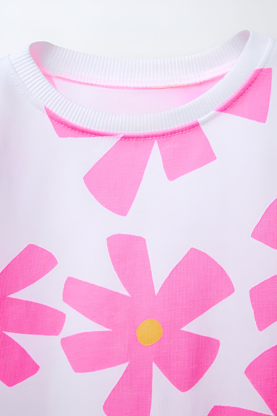 Googo Gaaga GIrls Flower Printed T-shirt in Pink