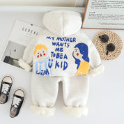 BUY 1 GET 1 FREE Boy's Cotton Fleece Sweatshirt and Joggers Set + Free Light Winter Sweatshirt and Jogger Set