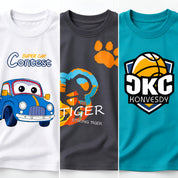 Googo Gaaga Boys Cotton Printed T-Shirt & Shorts Pack of 3 - Blue, Grey & White