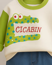 Boys Light Winter Cotton Knit Full Sleeves Printed Sweatshirt With Pant Pack of 2