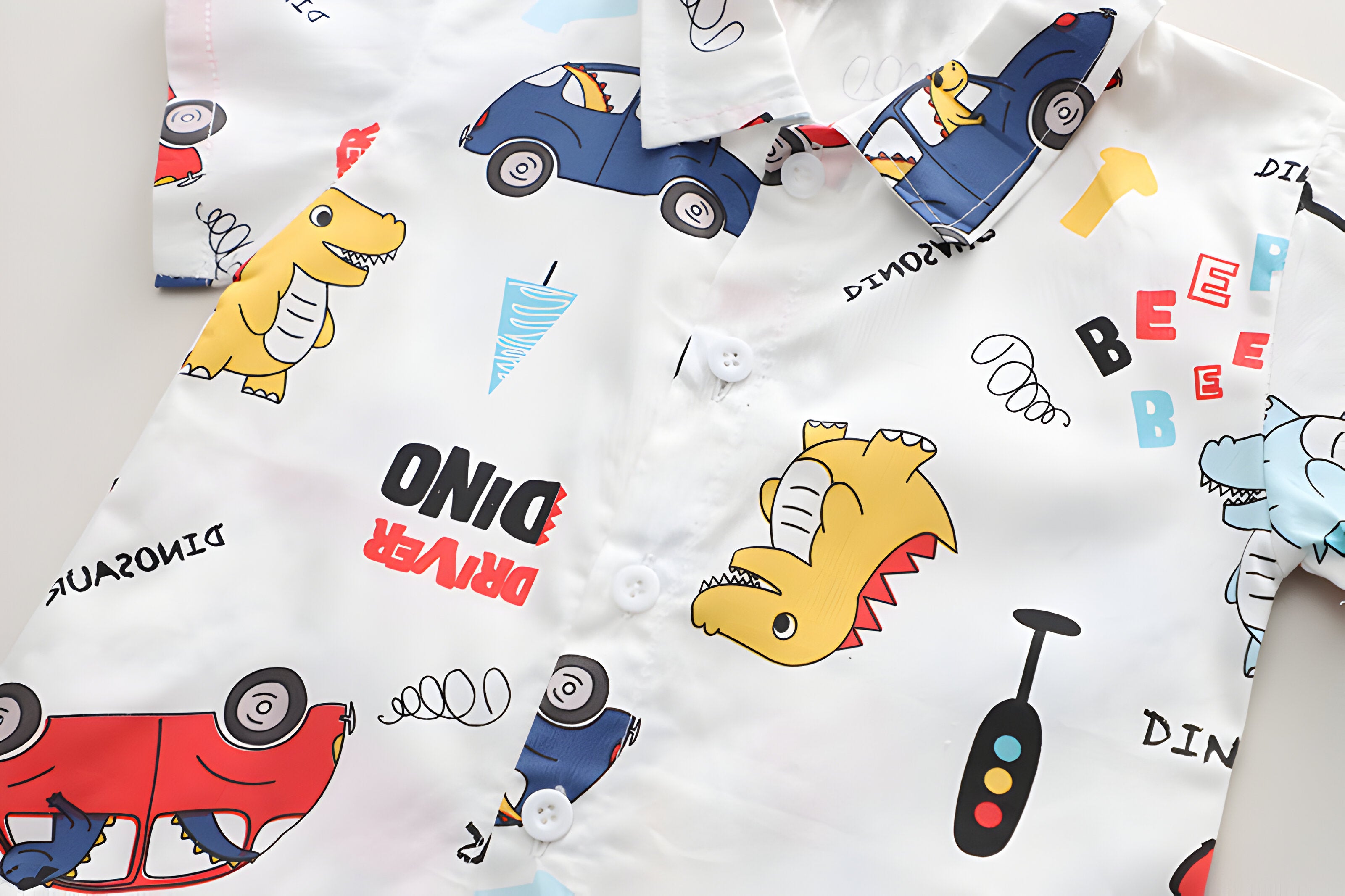 Car Dino Shirt & Shorts