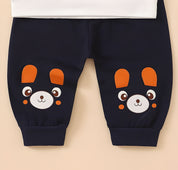 Boy's Navy Bunny Print T-Shirt & Pant Set