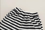 Boy's Cotton Dog Print T-Shirt & Shorts Set - Black