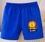 Googo Gaaga Girls Cotton lion Printed T-Shirt & Shorts Set - Red