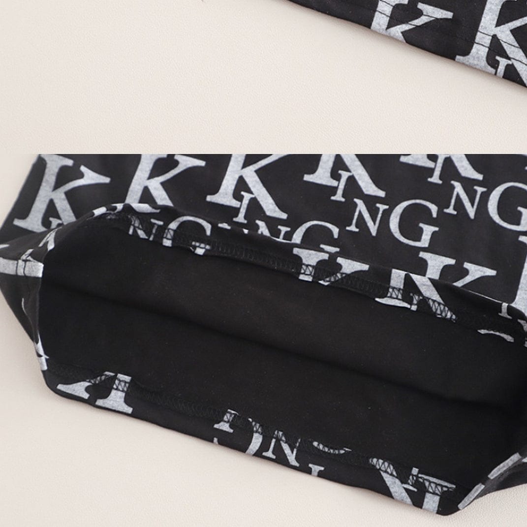 Googo Gaaga Boys Cotton King Printed T-Shirt & Shorts Set - Black