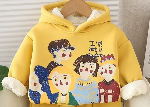 BUY 1 GET 1 FREE Boy's Cotton Fleece Sweatshirt and Joggers Set + Free Light Winter Sweatshirt and Jogger Set