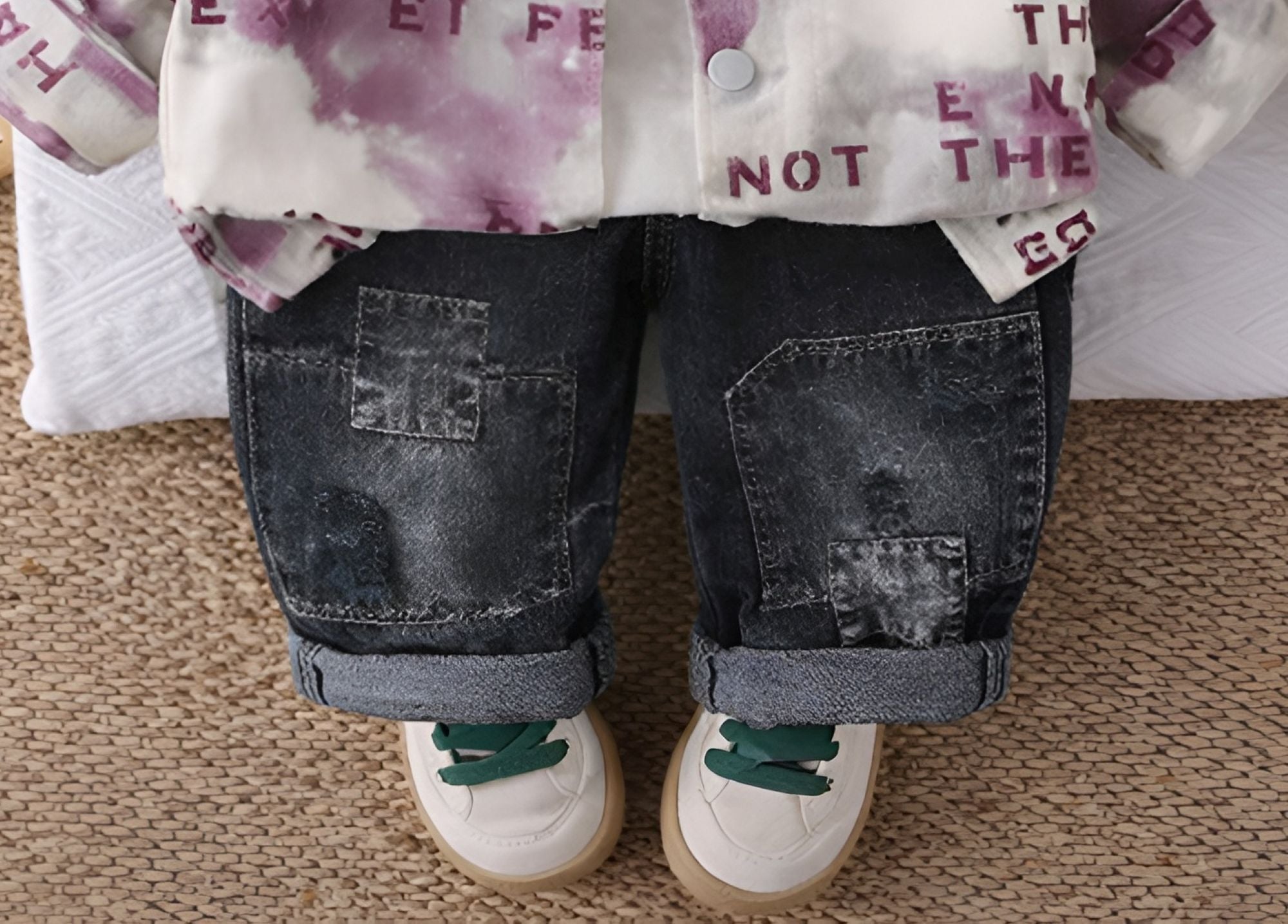 Boy's Cotton MIni Text Printed Shirt With Pant Set - Pink