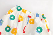 Letter AOP Shirt & shorts