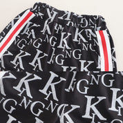Googo Gaaga Boys Cotton King Printed T-Shirt & Shorts Set - Black