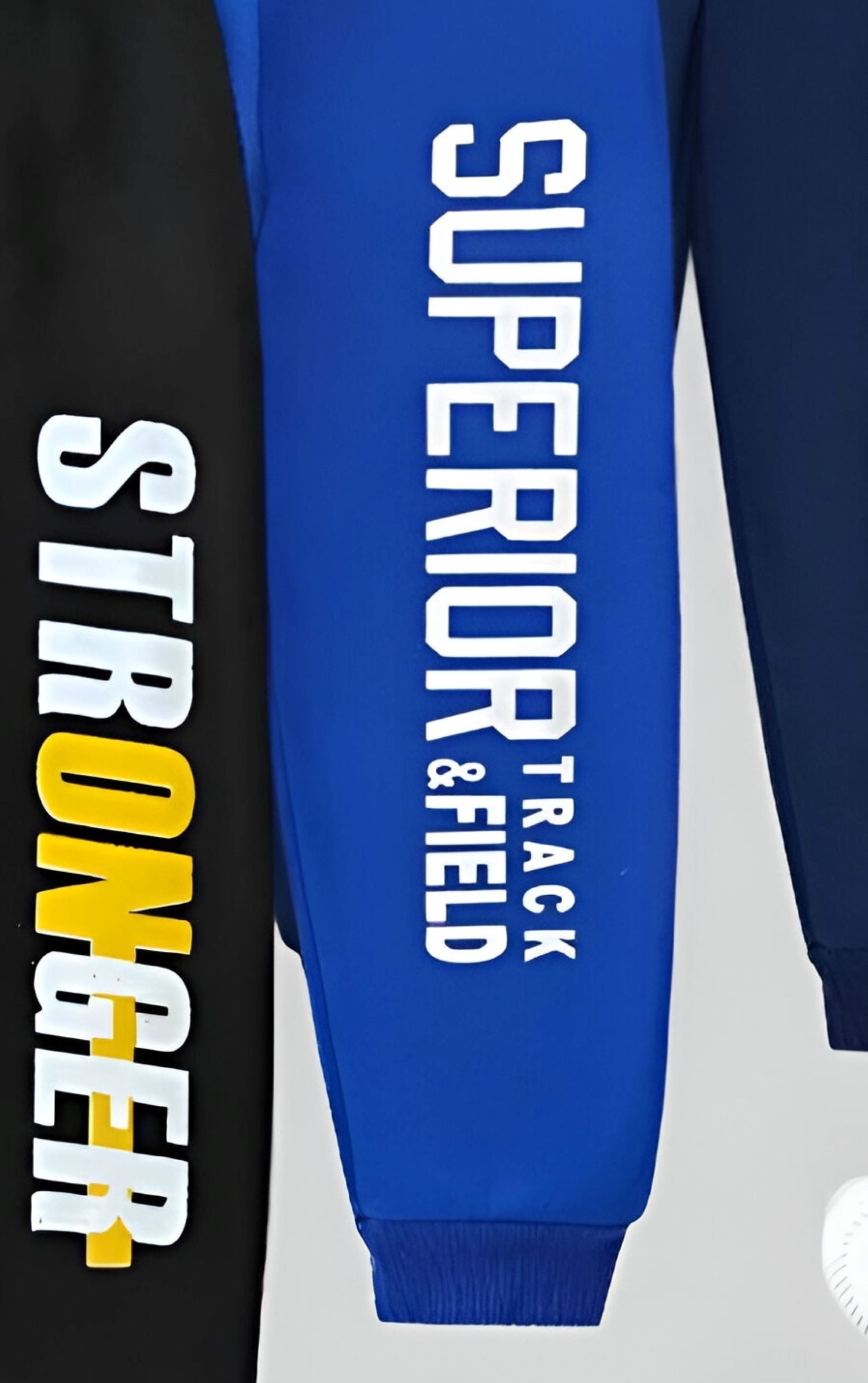 Boy's Cotton Knit Text Printed Joggers Set Pack of 3 - Black, Blue & Navy Blue