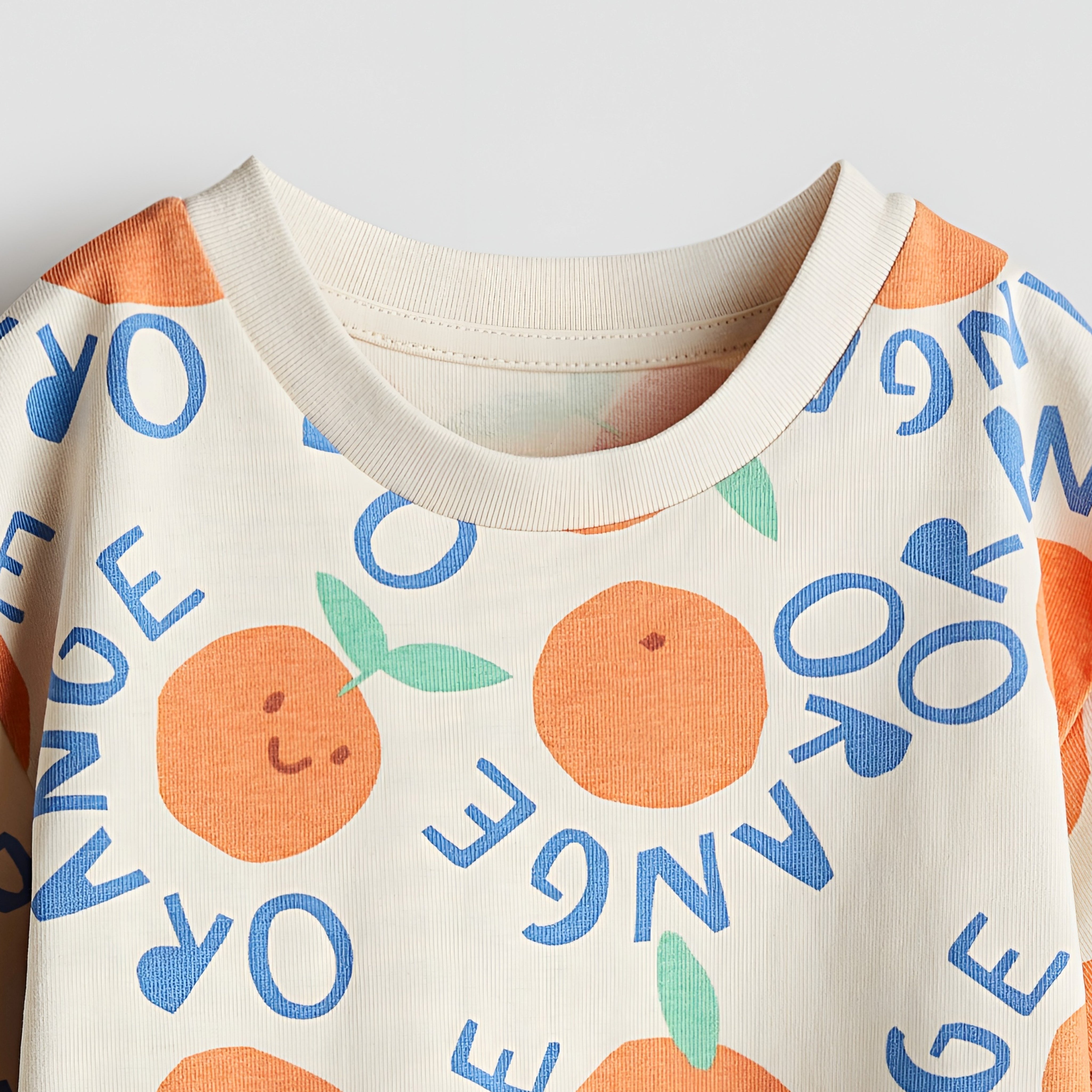 Boy's Orange Print Half-Sleeve T-Shirt - Orange